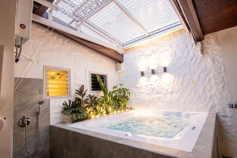 Casa Boho con jacuzzi, perfecta para grupos grandes y ubicad