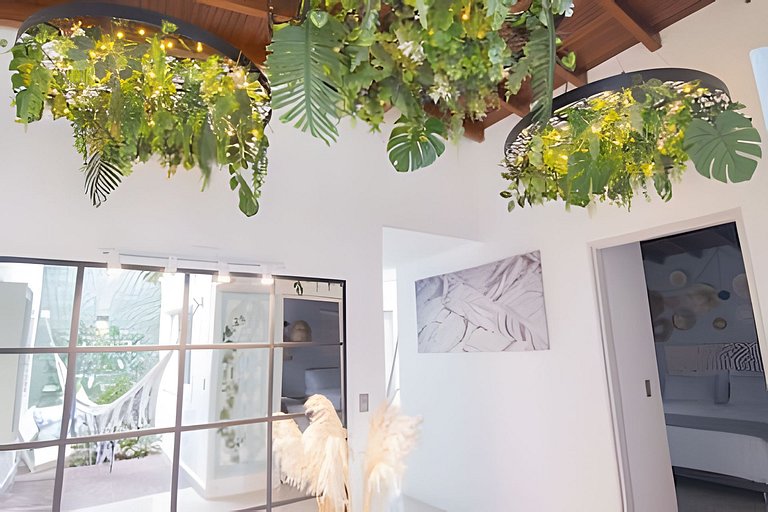 Casa Boho con jacuzzi ideal para grupos grandes, cerca de Un