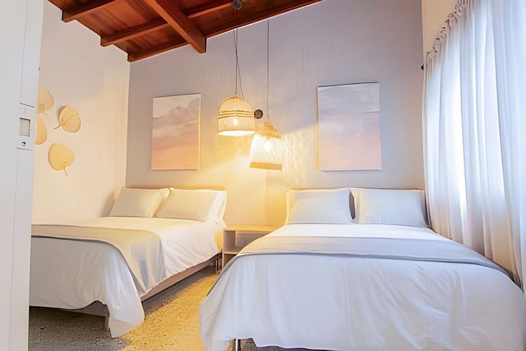 Casa Boho con jacuzzi, ideal para grupos numerosos y situada