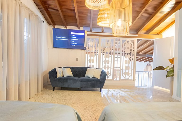 Casa Boho con jacuzzi ideal para grupos grandes, cerca de Un