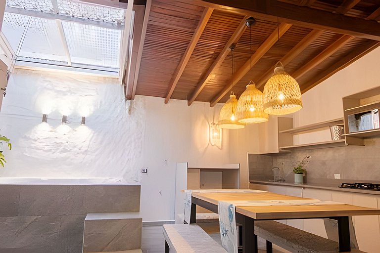 Casa Boho con jacuzzi ideal para grupos grandes, cerca de Un